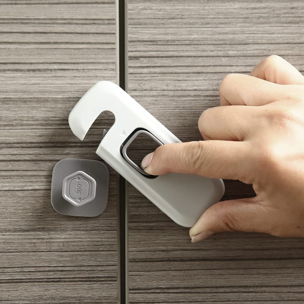 Home Refrigerator Lock Fridge Freezer Door Catch Lock Toddler Kids Child Cabinet Safety Lock For Baby Safety Child Lock - Image 3