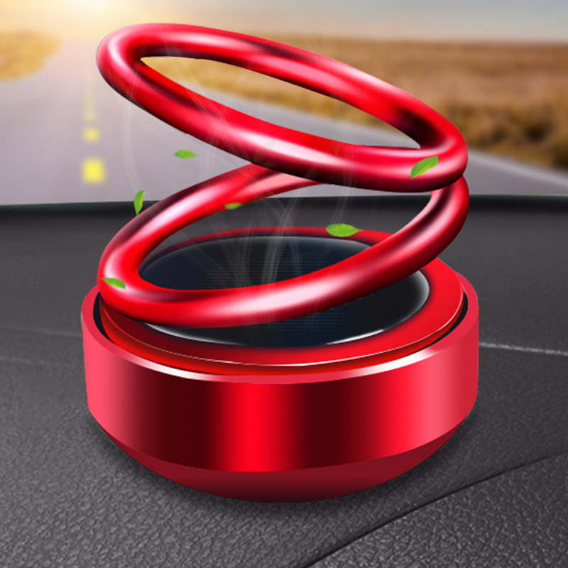 Solar Auto Rotation Car Air Freshener Perfume Seat - Image 2