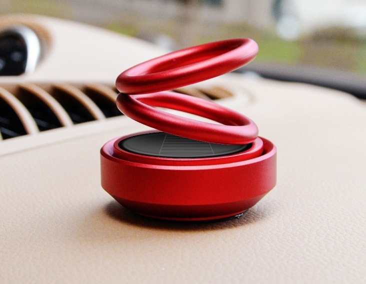 Solar Auto Rotation Car Air Freshener Perfume Seat - Image 6