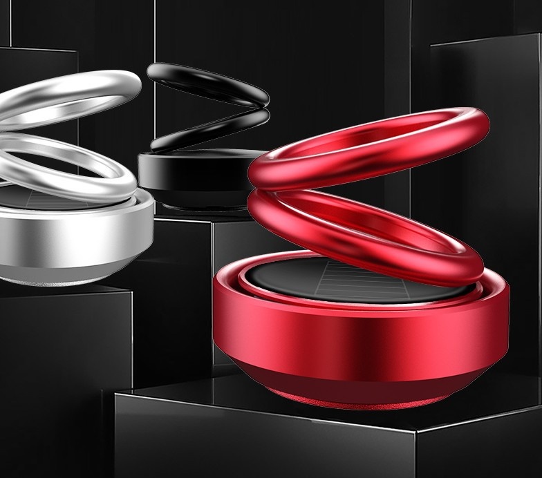 Solar Auto Rotation Car Air Freshener Perfume Seat - Image 7