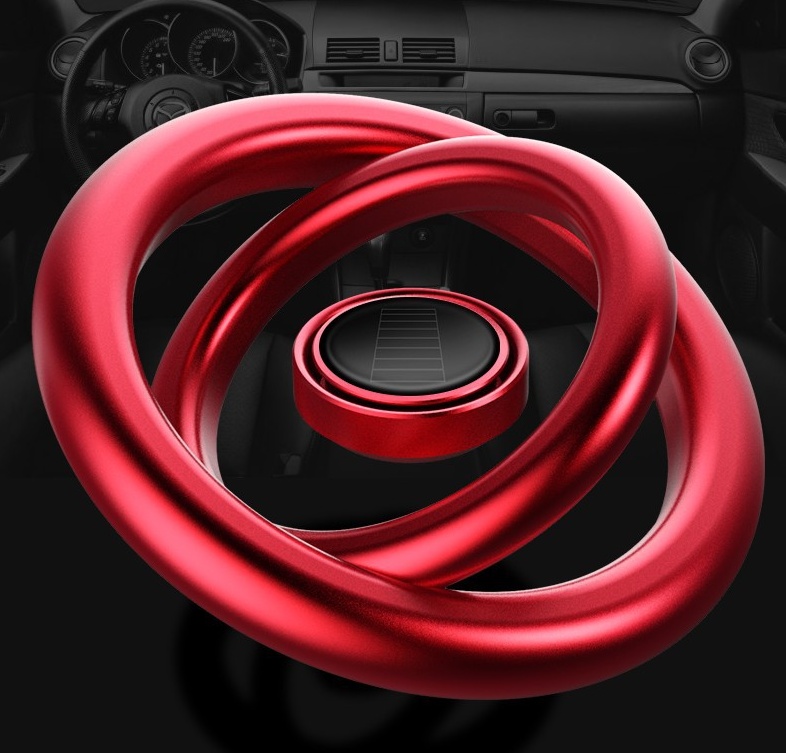 Solar Auto Rotation Car Air Freshener Perfume Seat - Image 8