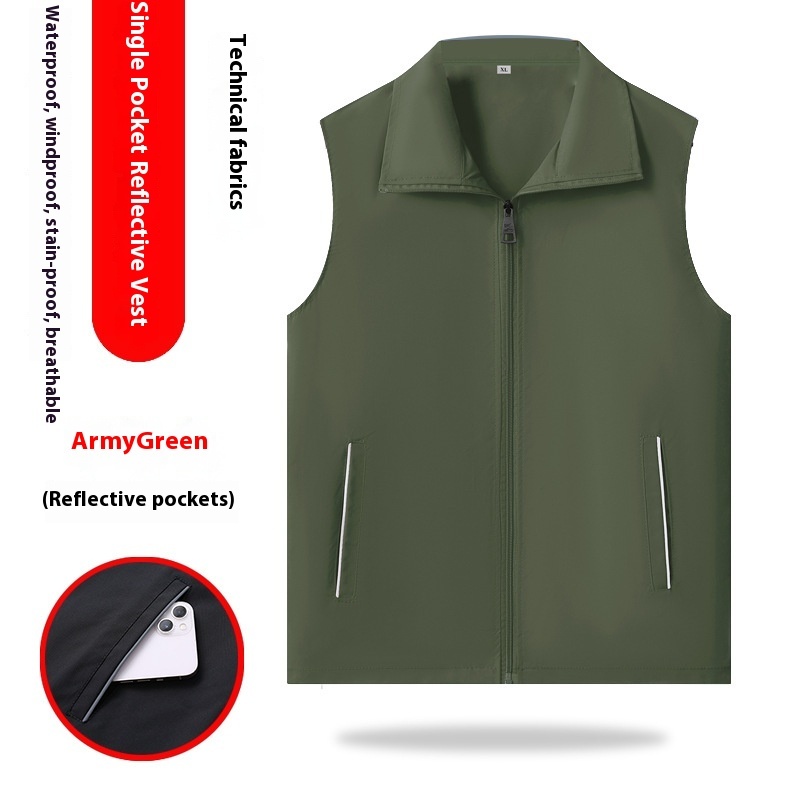 High-end Vest Outdoor Reflective Vest Overalls - Image 8