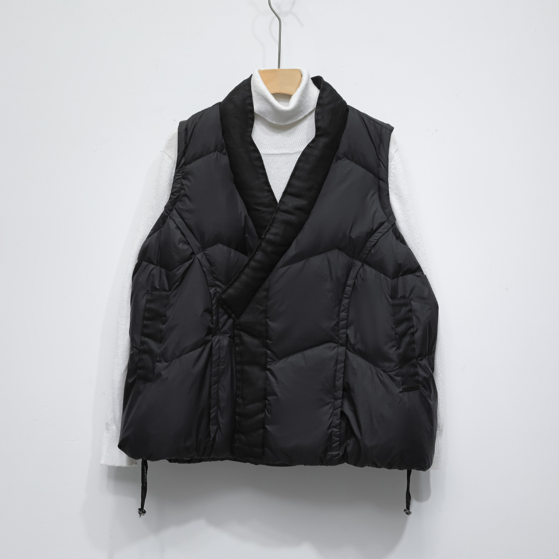 90 Down Solid Color Stand-collar Vest Women's Down Jacket - Image 3