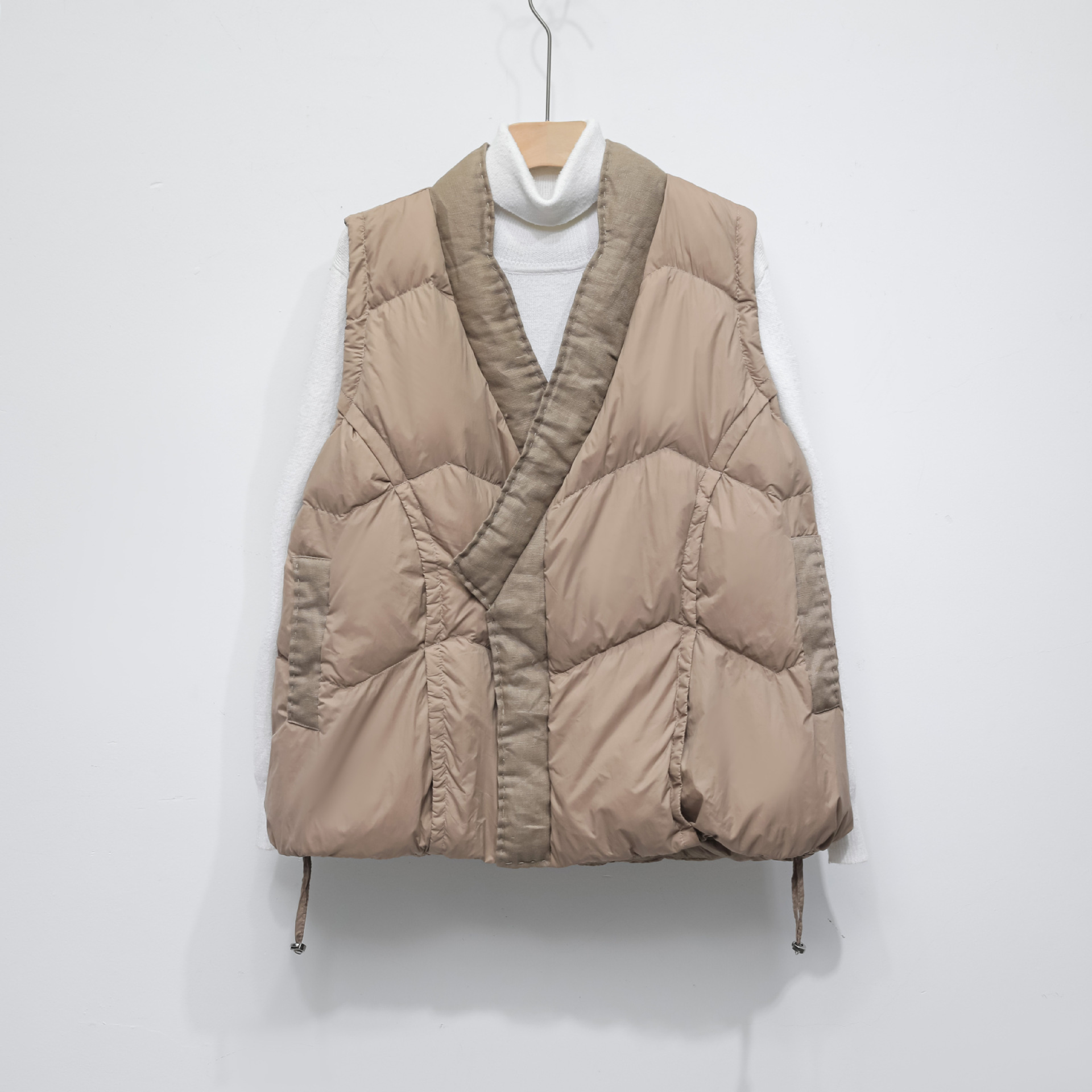 90 Down Solid Color Stand-collar Vest Women's Down Jacket - Image 4