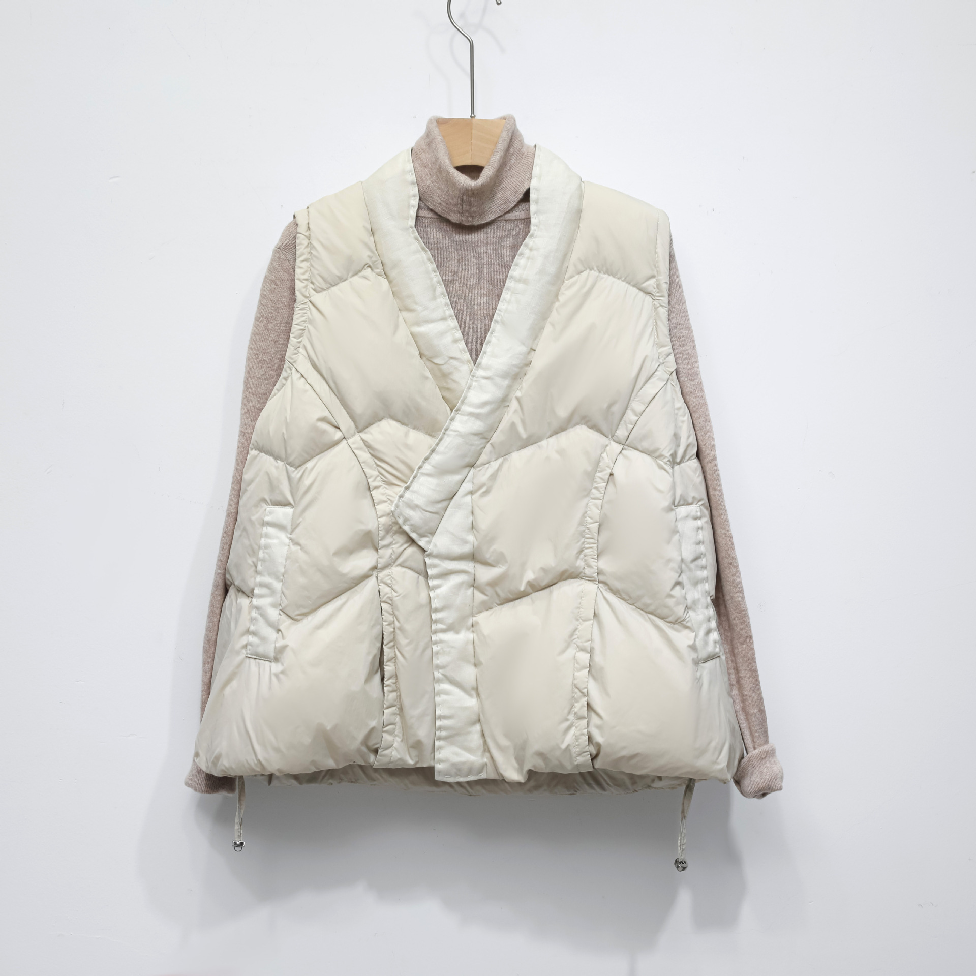 90 Down Solid Color Stand-collar Vest Women's Down Jacket - Image 5