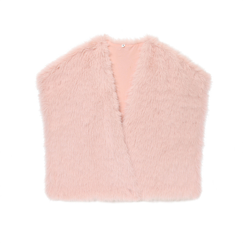 Autumn Fashion Faux Fur Effect Short Vest - Image 7