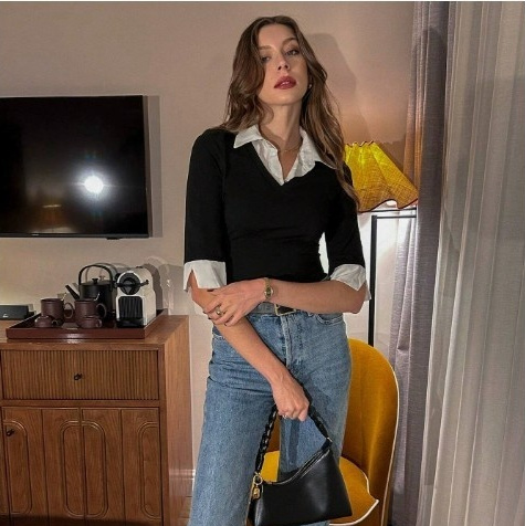 Fashionable And Versatile Mid-long Sleeve Top For Casual And Slim Fit - Image 6