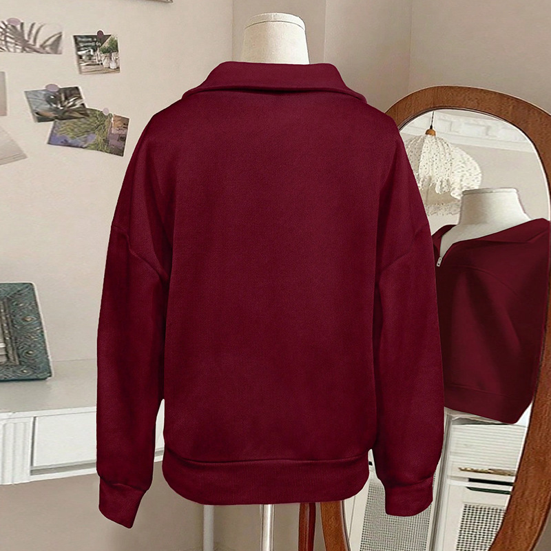 Loose Women's Fashion Hooded Fleece Sweater - Image 3