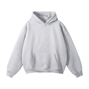 New Loose Fleece Trendy Drop Shoulder Solid Color Hoodie