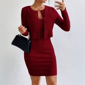 Women's French-style Pure And Sexy Fashion Suit Slim Short Jacket Dress