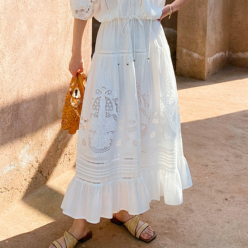 Spring And Summer Top White Skirt Women's Suit - Image 6