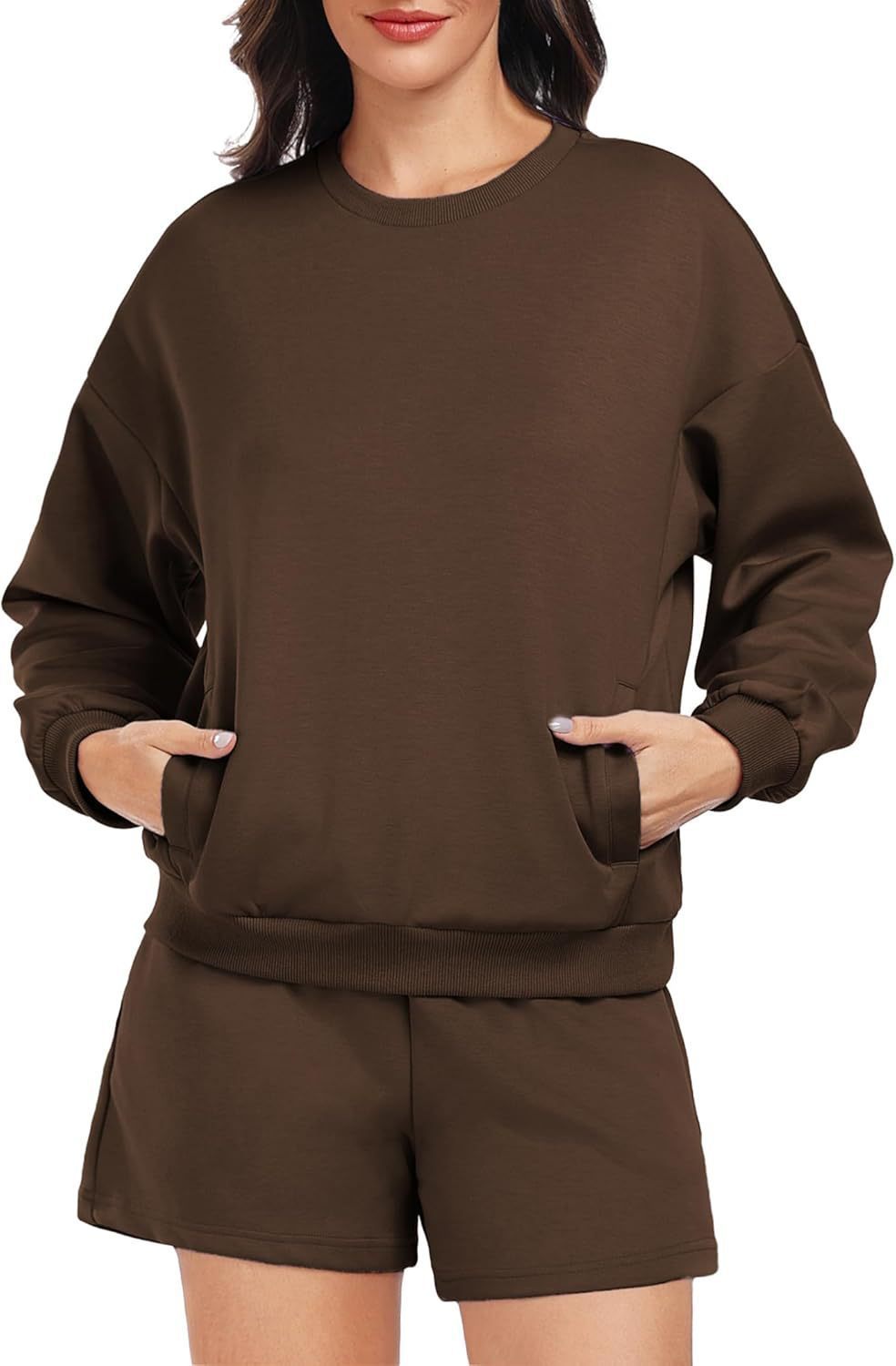 Women's Long-sleeve And Shorts Casual Sportswear Set - Image 7