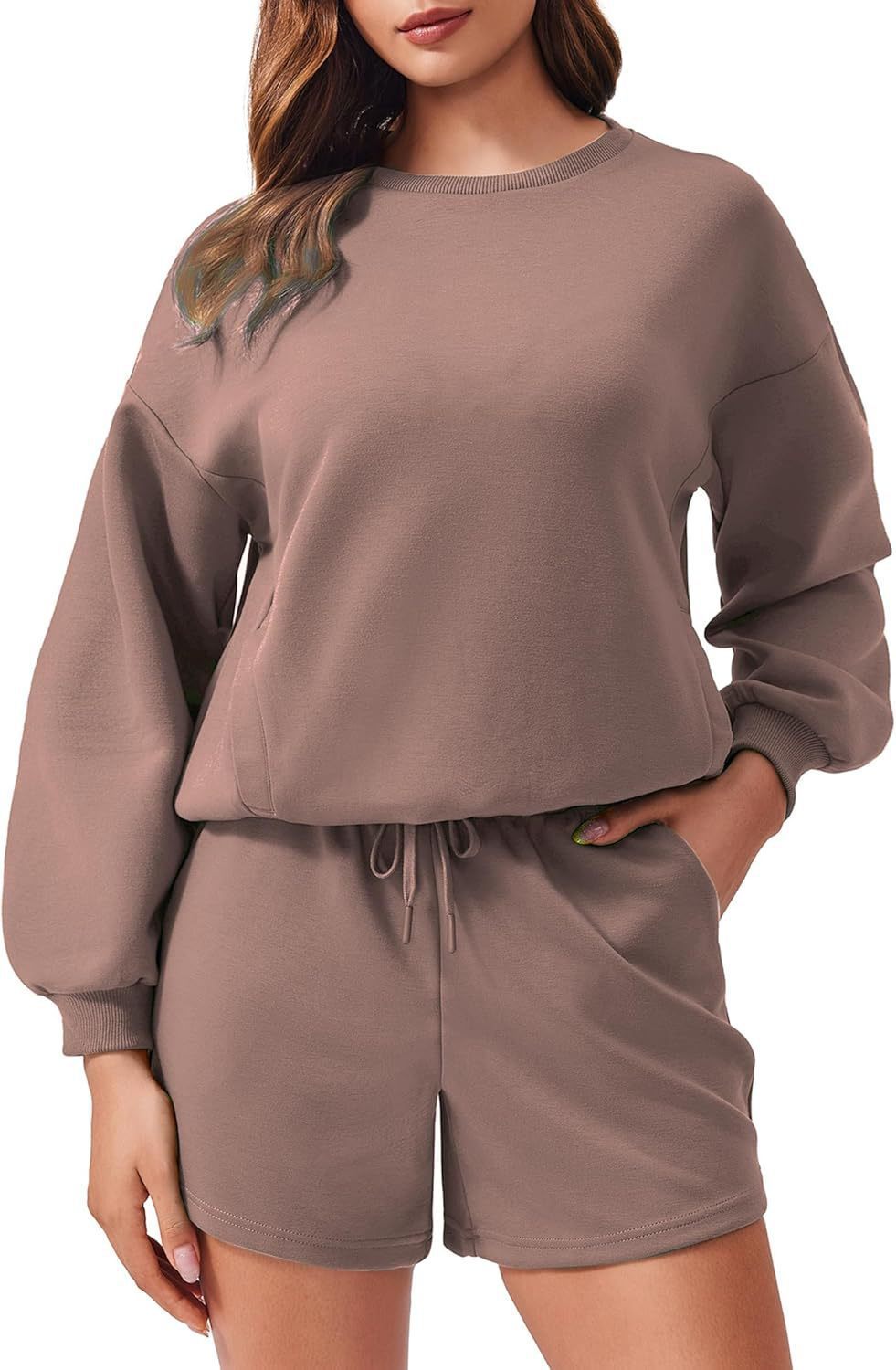 Women's Long-sleeve And Shorts Casual Sportswear Set - Image 10