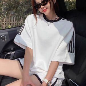 Female Fashion Influencer Sportswear Casual Short Sleeve