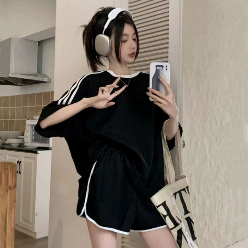 Female Fashion Influencer Sportswear Casual Short Sleeve - Image 3