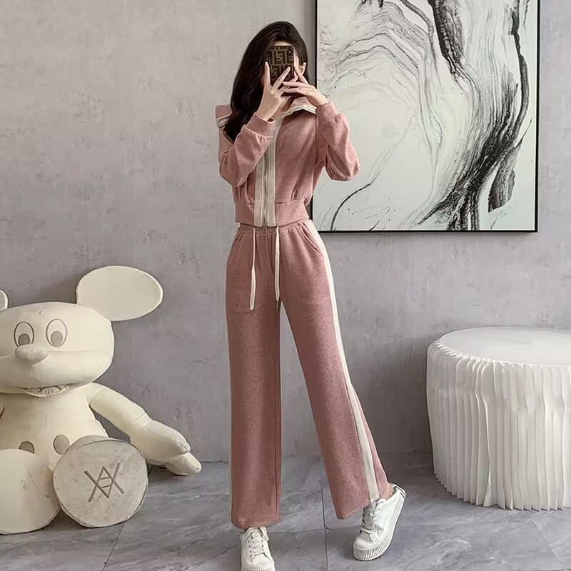 Fashionable And Stylish Two-piece Set With A Coat And Wide-leg Pants - Image 6