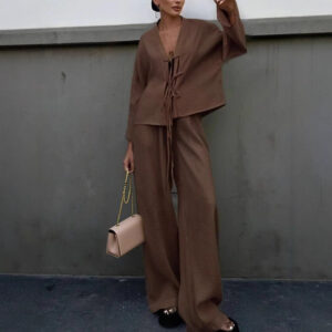 Women's Fashion SpringAutumn New Style High-end Shirt Pants Casual Suit