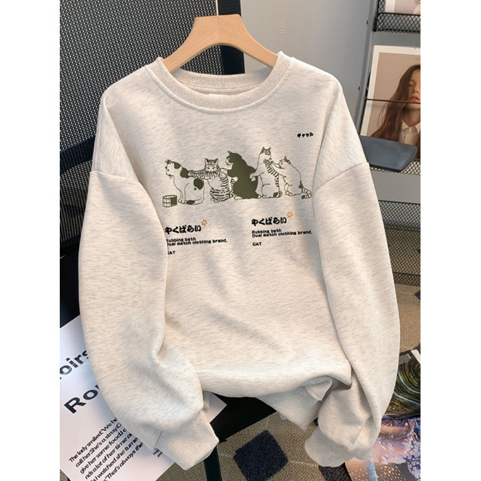 AutumnWinter Sweater Women's Printed Korean Style - Image 6