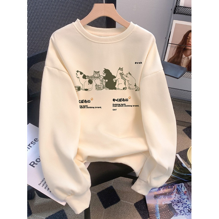 AutumnWinter Sweater Women's Printed Korean Style - Image 9