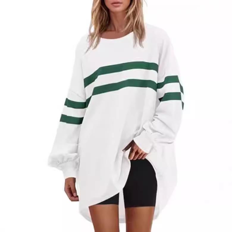Women's Round Neck Loose Pullover Sweater - Image 2