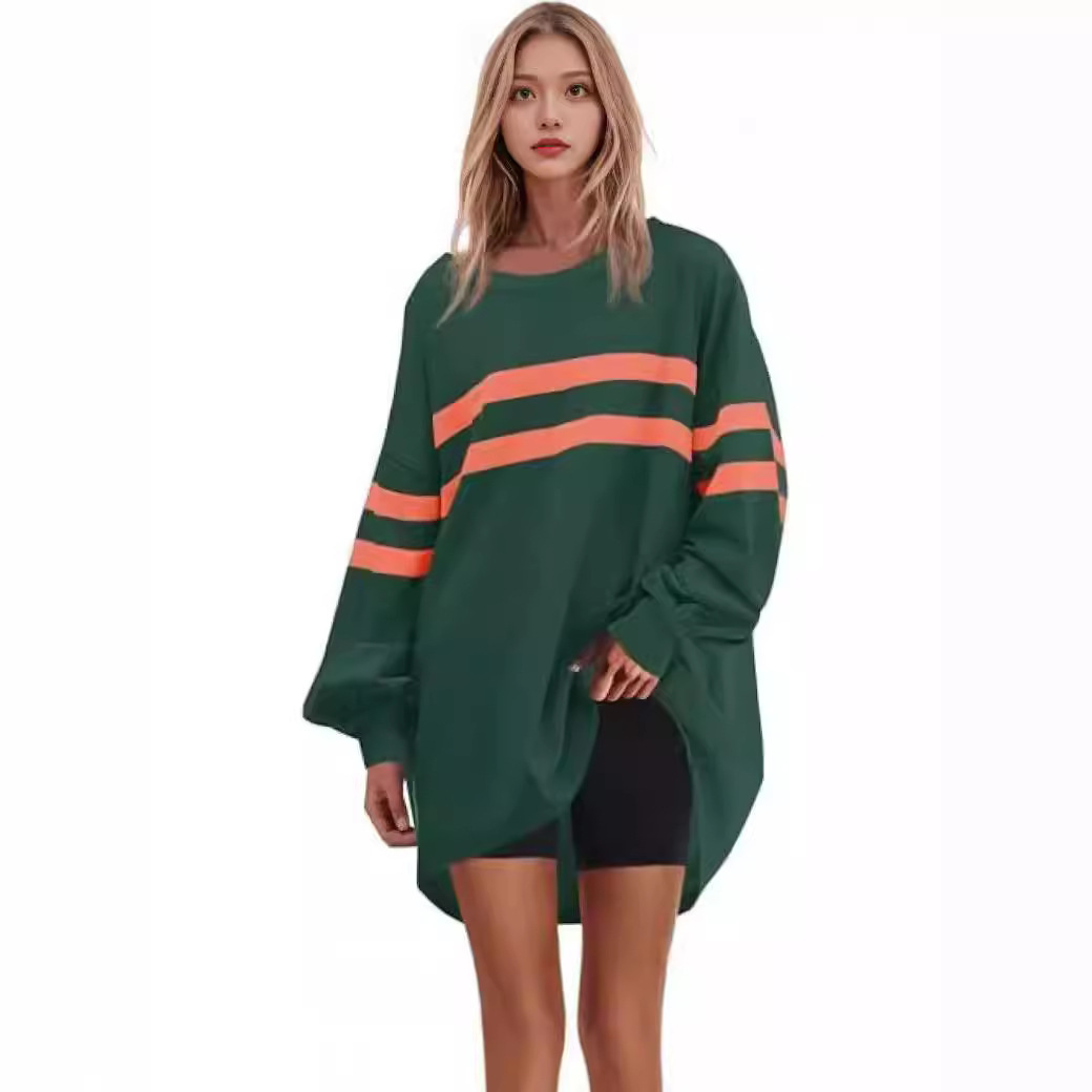 Women's Round Neck Loose Pullover Sweater - Image 3