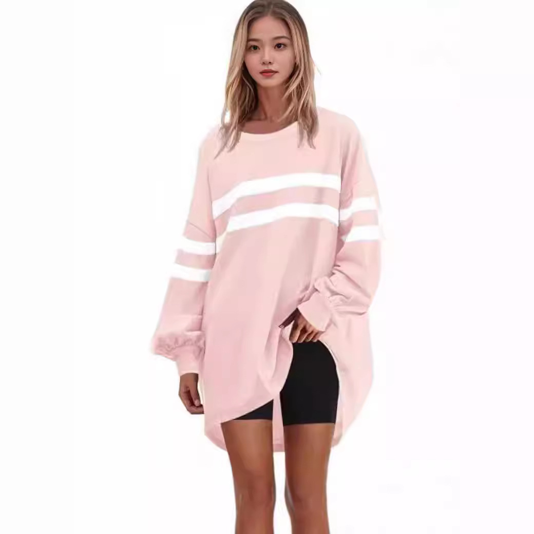 Women's Round Neck Loose Pullover Sweater - Image 5