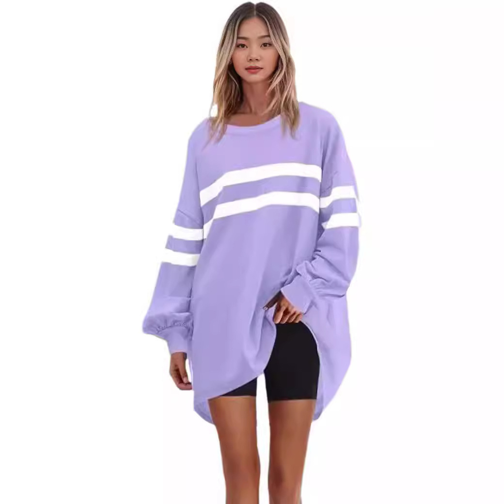 Women's Round Neck Loose Pullover Sweater - Image 6