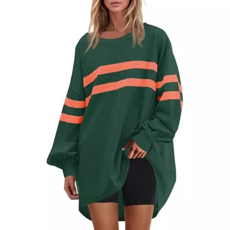 Women's Round Neck Loose Pullover Sweater - Image 8
