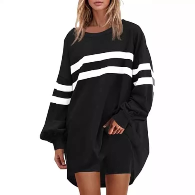 Women's Round Neck Loose Pullover Sweater - Image 9