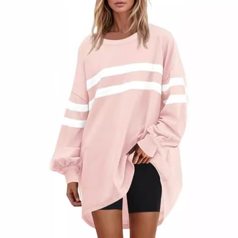 Women's Round Neck Loose Pullover Sweater - Image 10