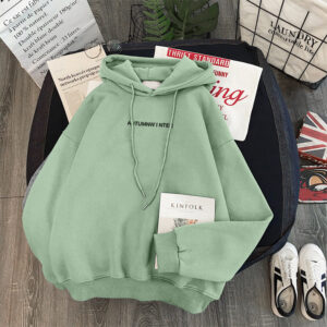 Korean Style Long Sleeve Casual Hooded Coat