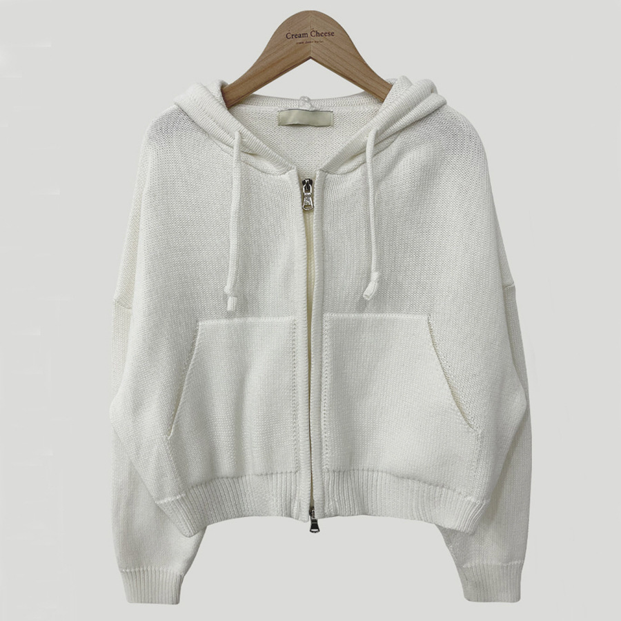 All-matching Hooded Sweater Jacket Long-sleeved Heavy Industry Pocket - Image 9