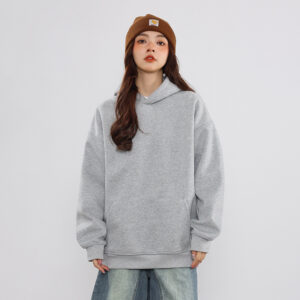 New Couple Simple Pullover Women's Clothing Solid Color All-match Hoodie