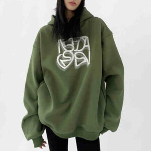 Heavy Cotton American Hooded Sweater For Women