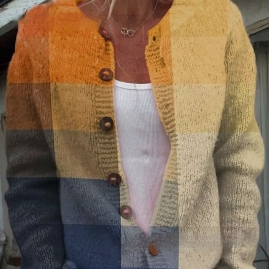 3D Digital Printing Cardigan Knitted Coat Women's Clothing - Image 4