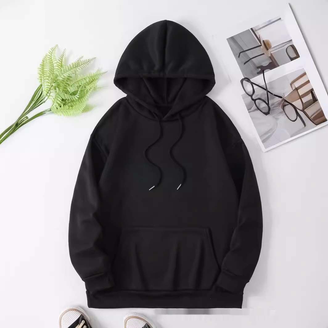 Thick Plain Letter Print Sweatshirt - Image 2