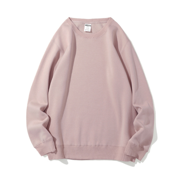 Polar Fleece Round Neck Sweater Fleece-lined Light Board Candy Color Long-sleeved Thickened Coat - Image 2