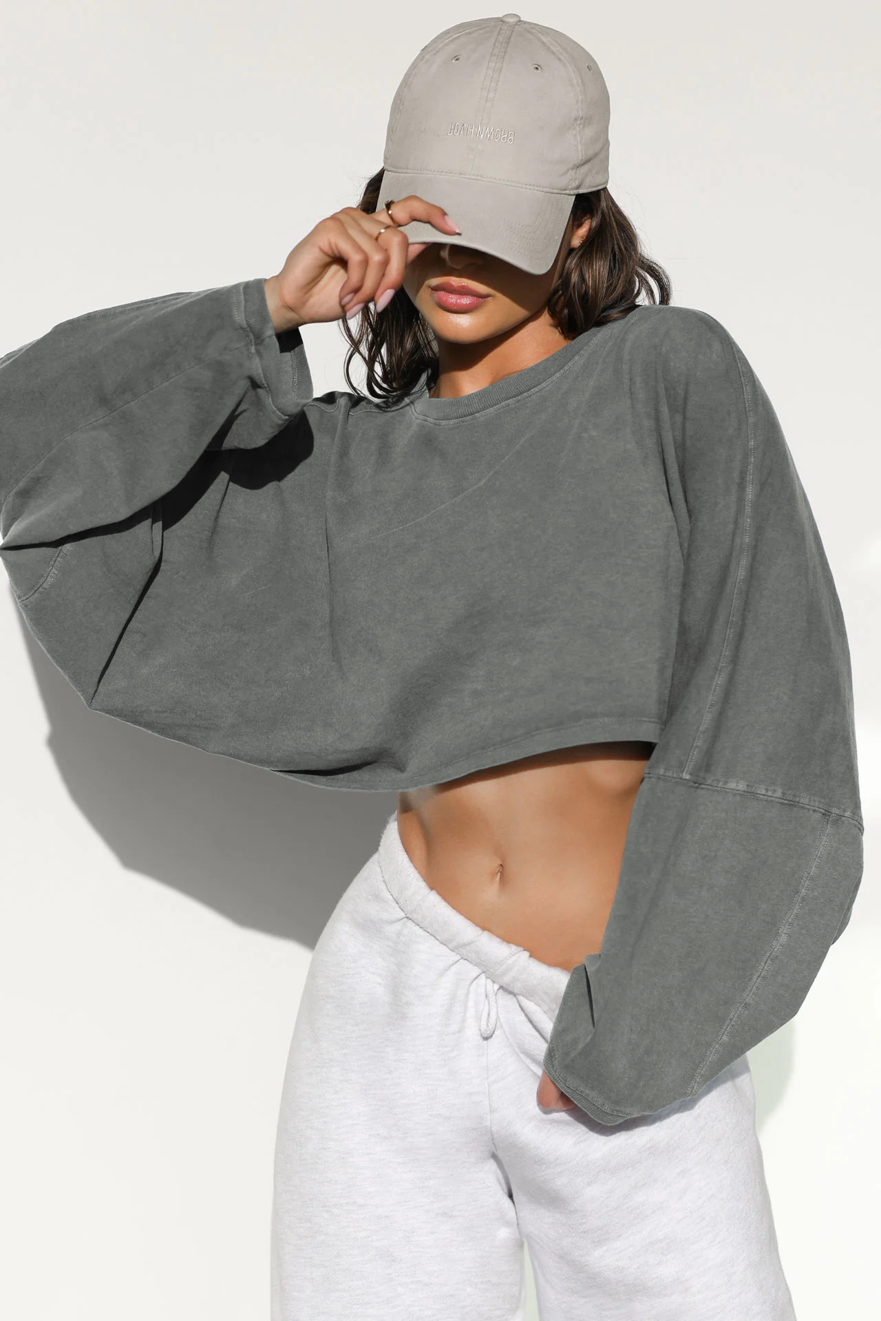 Round Neck Sweater European And American Women's Short Sports Bottoming Shirt - Image 8