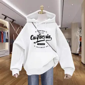 Fleece Navy Blue Design Print Jacket - Image 7