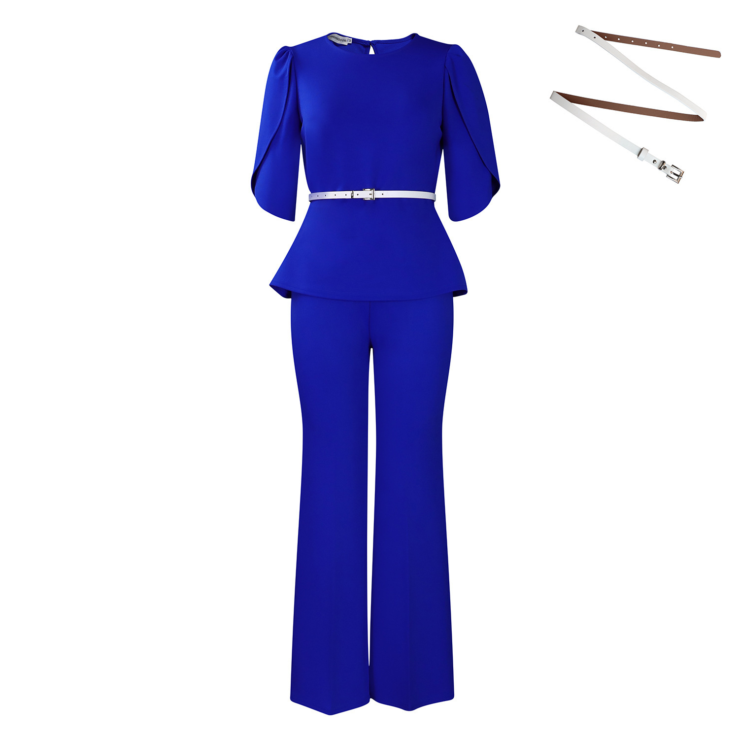 Top Wide Leg Pants Two-piece Set European And American Suit - Image 8
