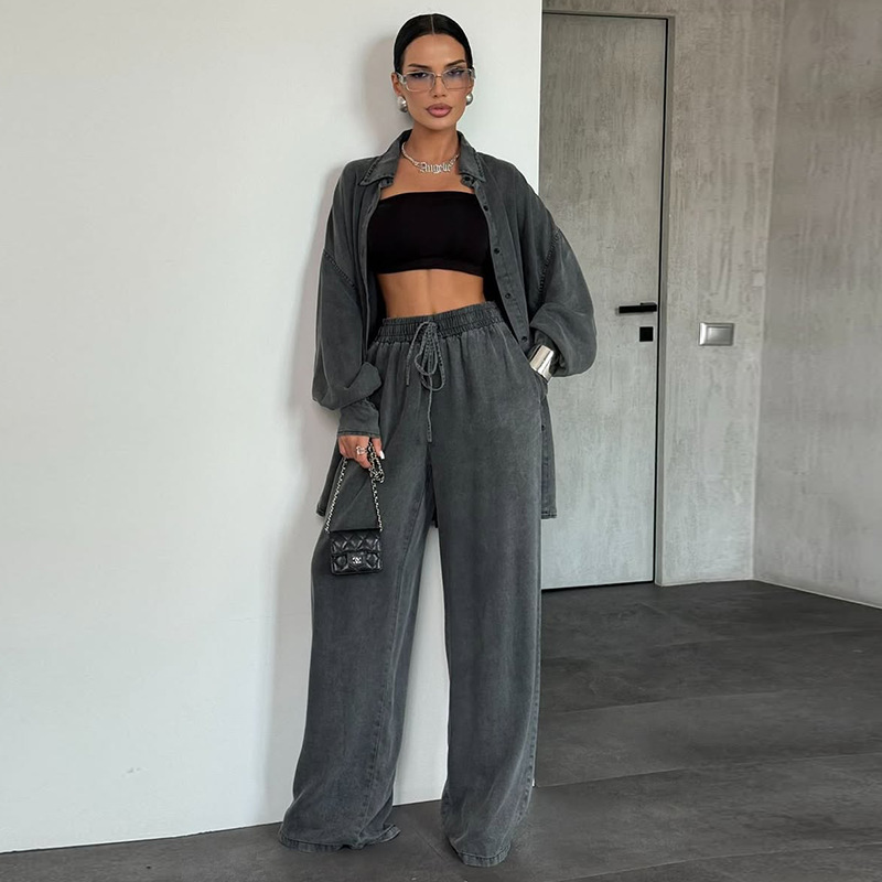 Women's Loose Casual And Comfortable Denim Fashion Suit