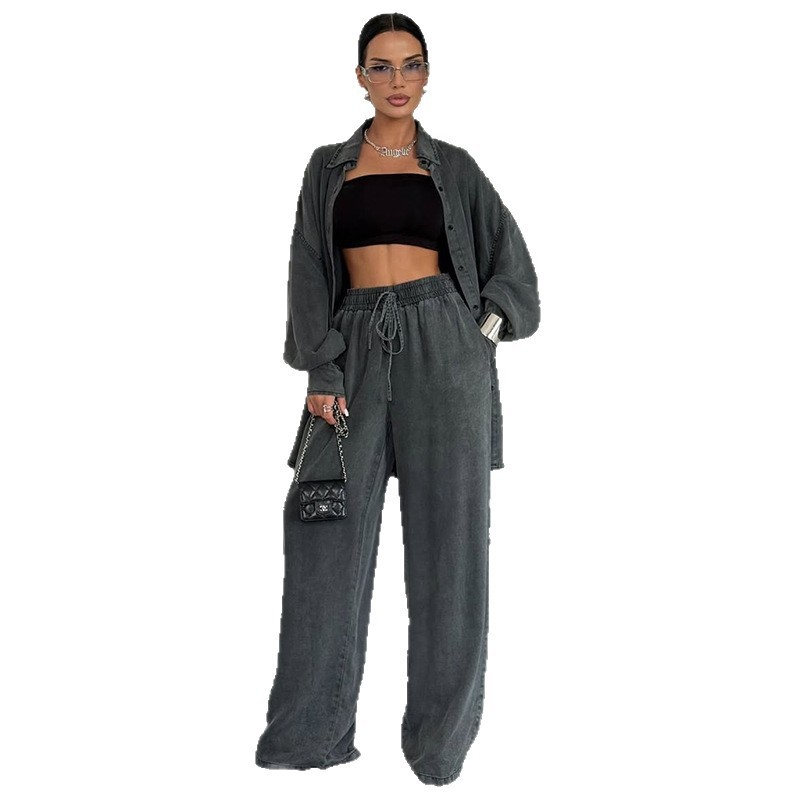Women's Loose Casual And Comfortable Denim Fashion Suit - Image 4