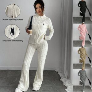 Fashion Women's Wear Casual Long Sleeve Pants Two-piece Set