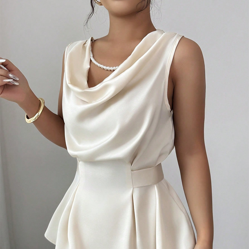 Women's Sleeveless Top Straight-leg Trousers Suit - Image 2