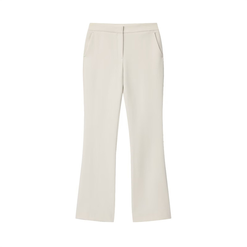 Design Long-sleeved Top Wide-leg Pants Show Elegant Outfit - Image 3