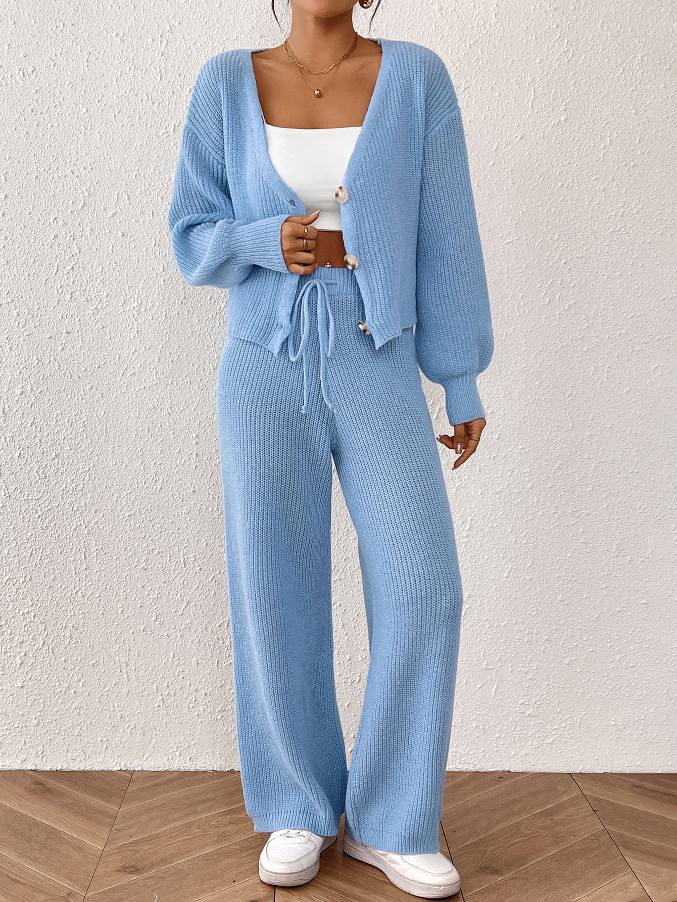 Autumn And Winter Women's Solid Color Elegant Outfit Short Top - Image 6