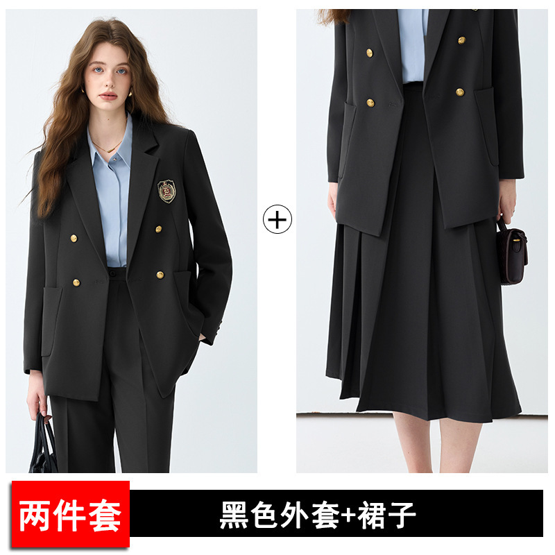 Women's Black Casual Blazer Set - Image 10