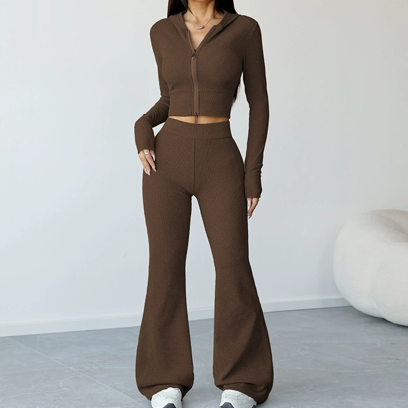 Yoga Suit With Hood For Outer Wear