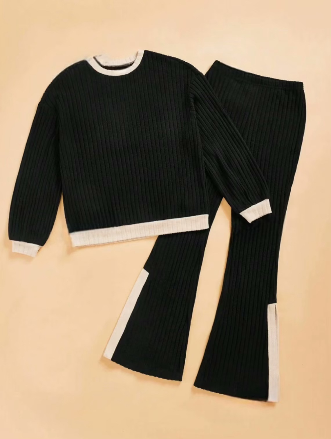 Autumn And Winter Casual Loose Homewear High-waist Elegant Slit Set - Image 10