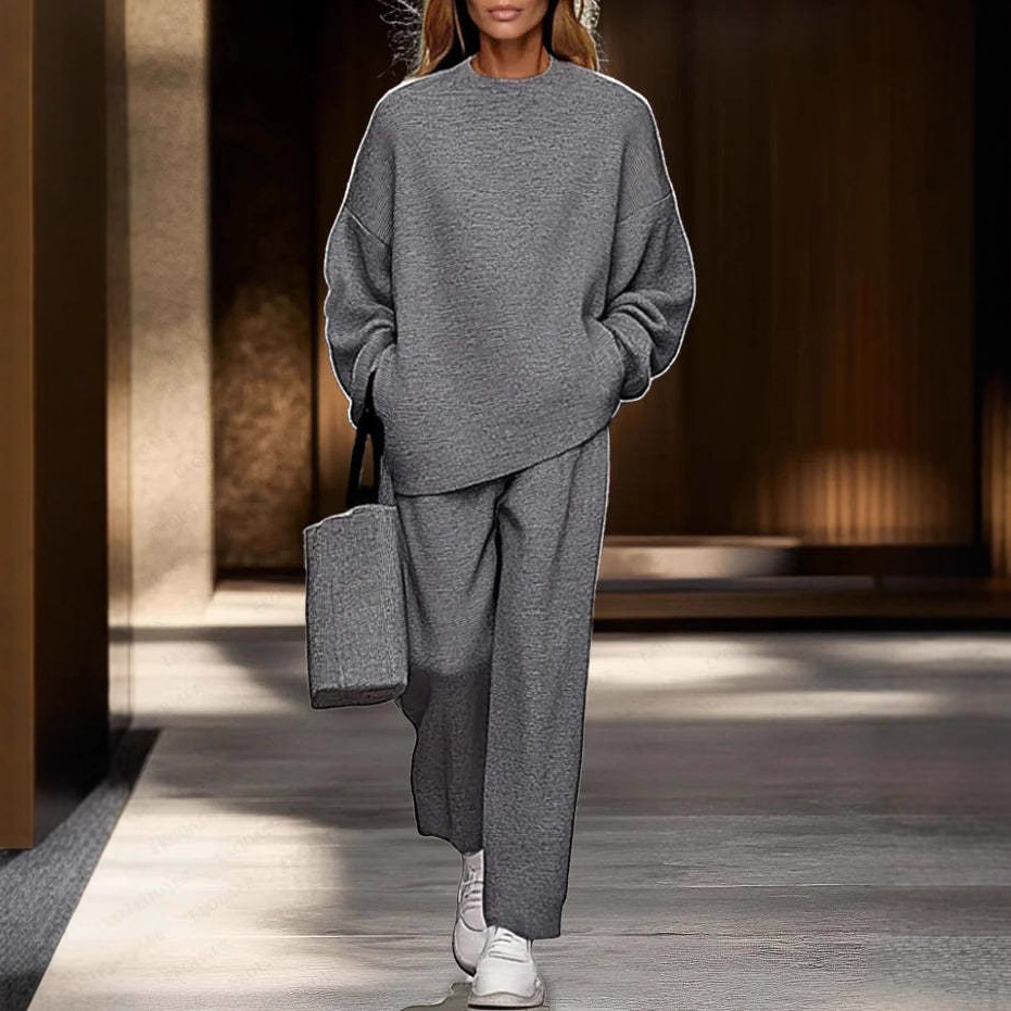 Fashionable Casual Long-sleeve Hoodie And Pants Set - Image 2